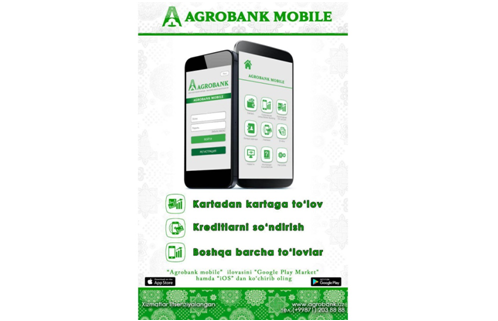 “Agrobank Mobile” mobil dasturiga yangi xizmat qo‘shildi