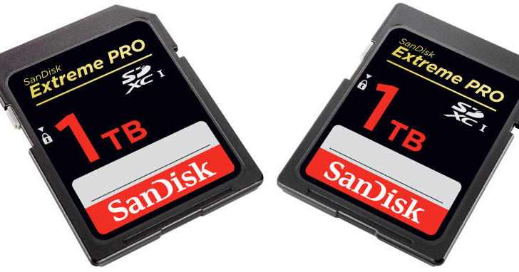SanDisk 1 terabaytli SD-karta chiqaradi