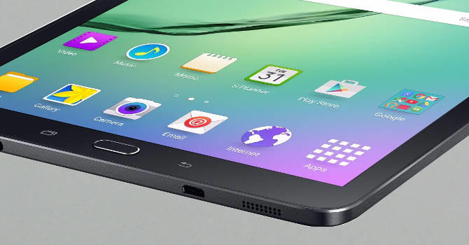 Samsung Galaxy Tab S3 ikki tomondan qayrilgan ekran bilan jihozlanadi