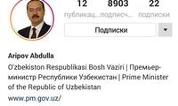 Instagram'da O‘zbekiston Respublikasi Bosh vazirining rasmiy sahifasi ish boshladi
