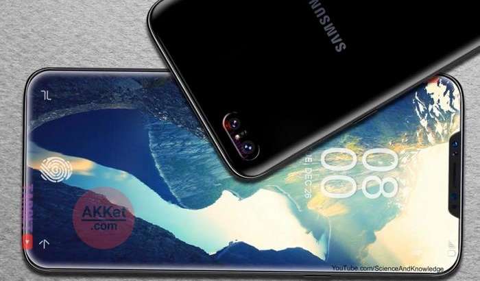 ЭКСКЛЮЗИВ ВИДЕО: ҳашамдор Galaxy X8 (2018) смартфони тўлақонли юз сканери билан дунёни лол қолдиради!