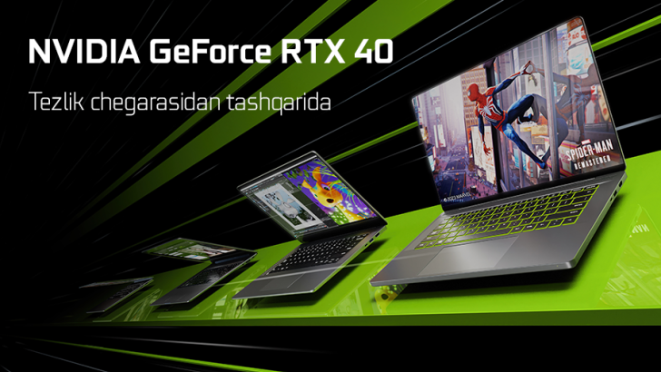 GeForce RTX 40: NVIDIA графикасидаги кейинги авлод ноутбуклари